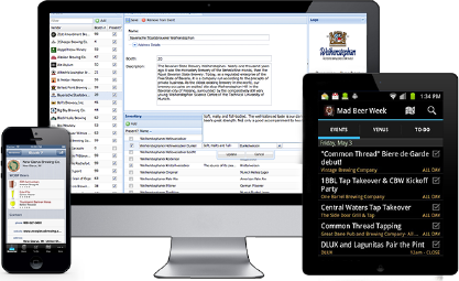 Example image of someone using FestBuddy festival organization software